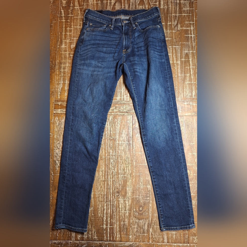 Abercrombie & Fitch Mens Athletic Skinny Stretch 29x30(tag‎ 29x32) Blue Jeans